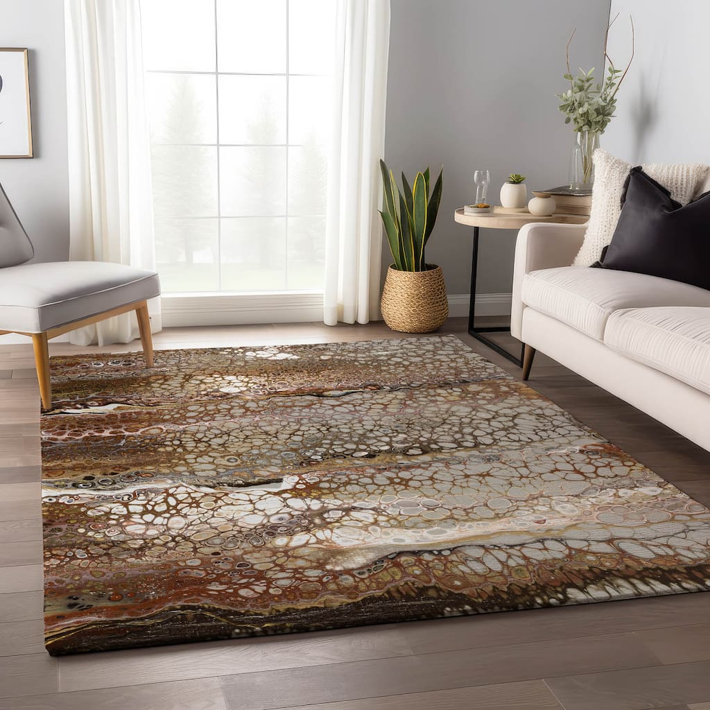 Premium Washable Super Soft Abstract Contemporary Mayfield Rug