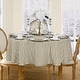 preview thumbnail 10 of 30, Denley Stripe Jacquard Fabric Tablecloth