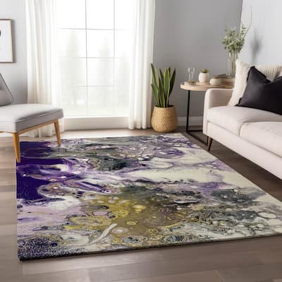 Premium Washable Super Soft Abstract Contemporary Mayfield Rug