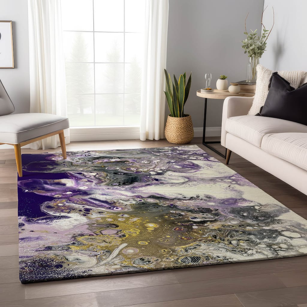 Premium Washable Super Soft Abstract Contemporary Mayfield Rug