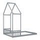 preview thumbnail 10 of 22, Full Roof Framed Headboard Floor Bed