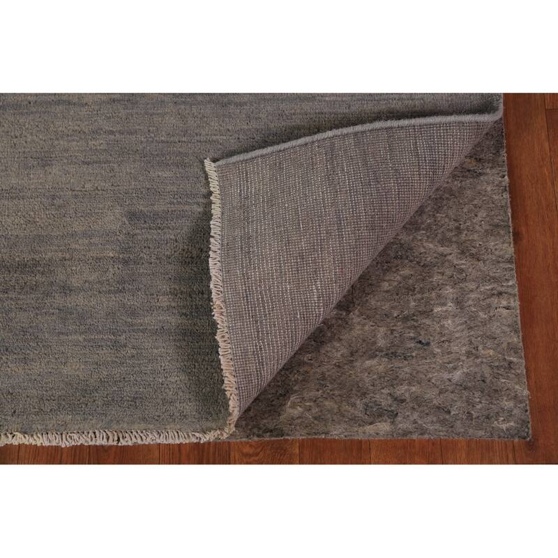 Gray Modern Gabbeh Oriental Area Rug Handmade Bedroom Wool Carpet - 4'11" x 6'5"