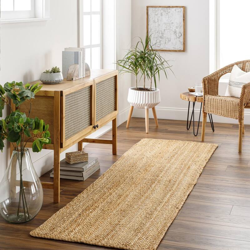 Livabliss Natural Braids Casual Area Rug - 2' 6" x 8' - Tan - Runner