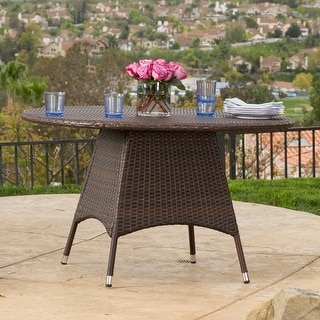 Corsica Outdoor Round Dining Table by Christopher Knight Home - 48.00" L x 48.00" W x 28.25" H