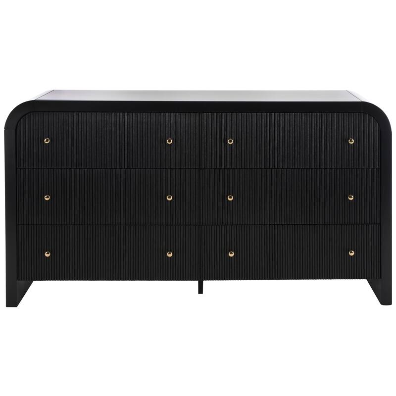 SAFAVIEH Couture Nuriye 6 Drewer Curved Dresser