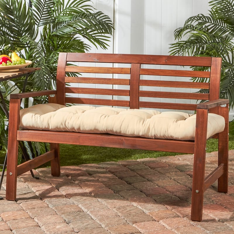 Solid Color 18-inch x 51-inch Outdoor Bench Cushion (Cushion Only)