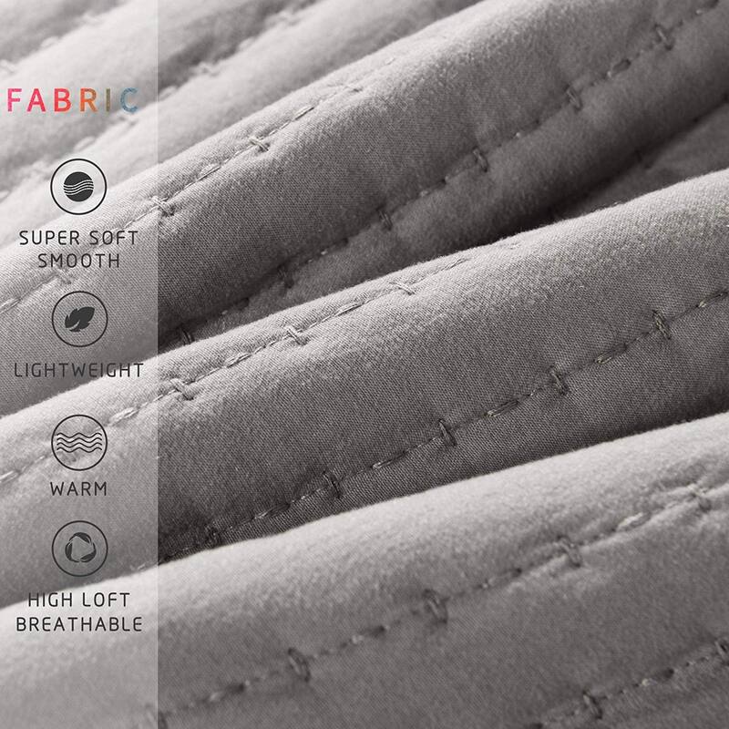 KASENTEX Quilt Set Soft Bedspread - Light Weight, Stone Washed, Down Alternative Fill, Machine Washable