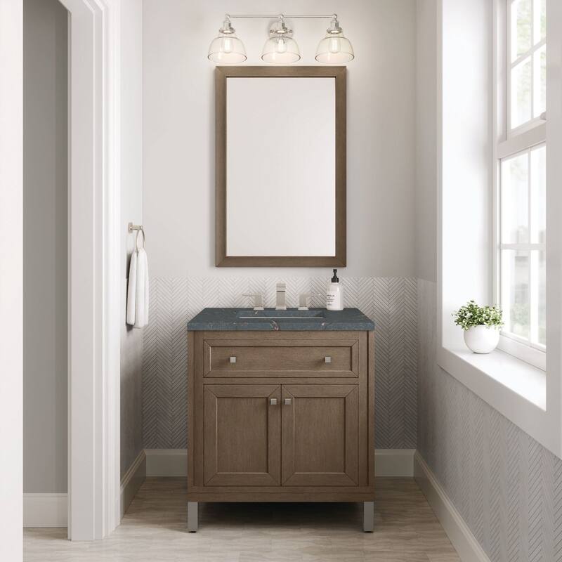 James Martin Vanities 305-V30-3PBL Chicago 30" Single Basin Wood