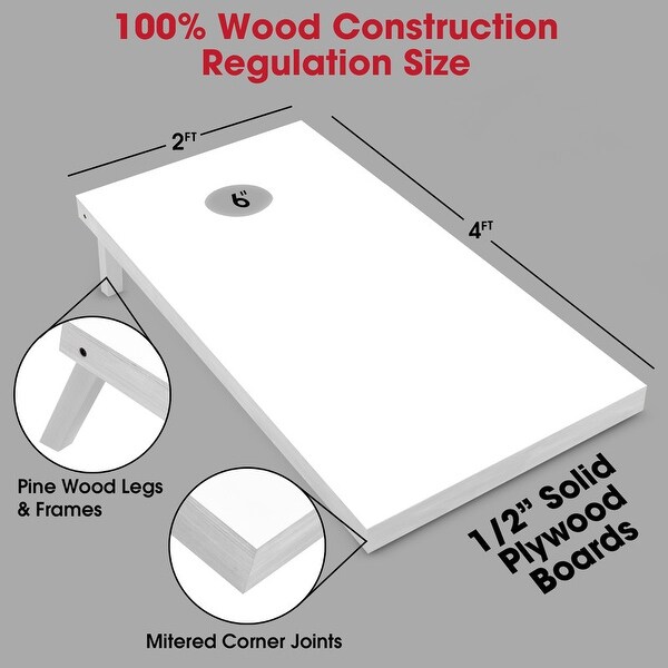 Cornhole regulation hotsell size boards