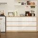 preview thumbnail 17 of 65, 63"W 9 Drawer Dresser Accent Dresser for Living Room Bedroom Chest White/Oak