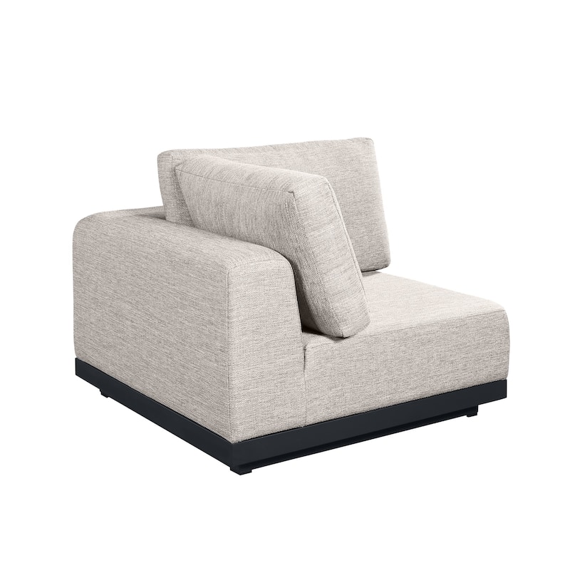 Oslo Aluminum Outdoor Upholstered Corner Seat