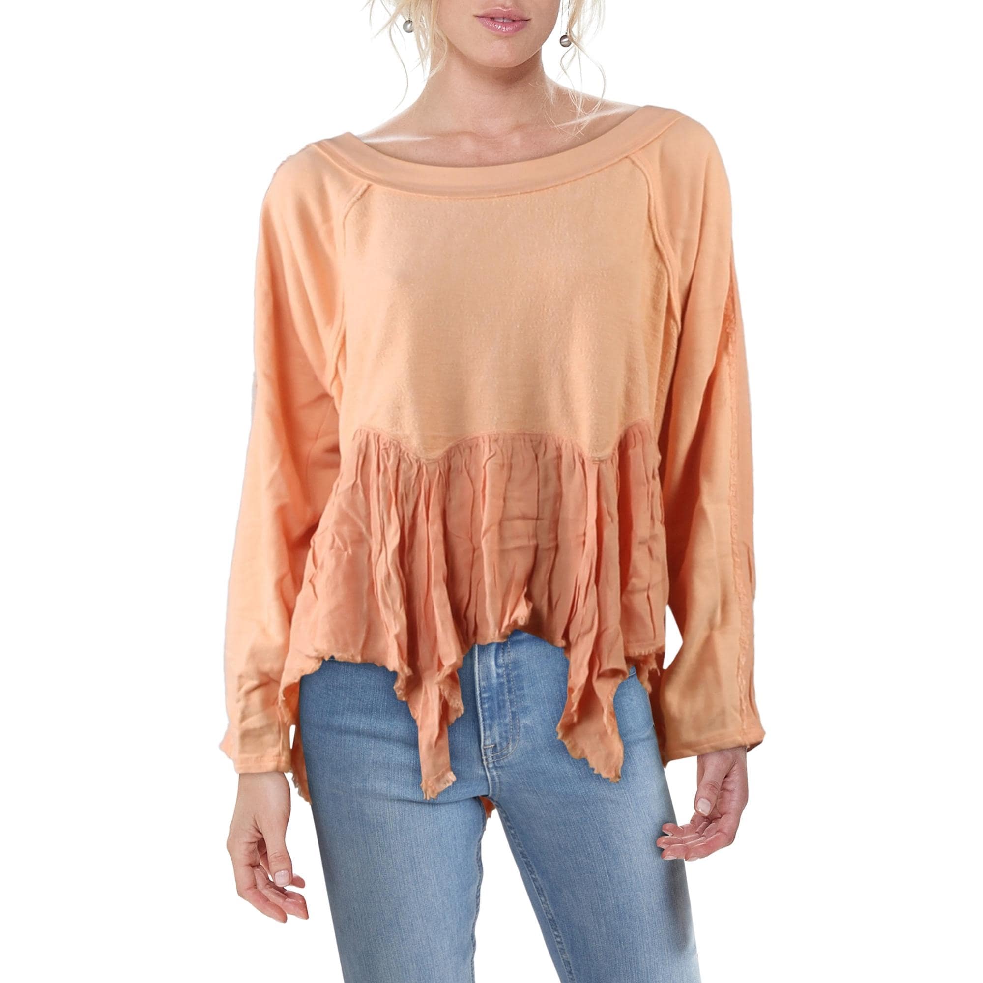 Free people gold duster pullover online