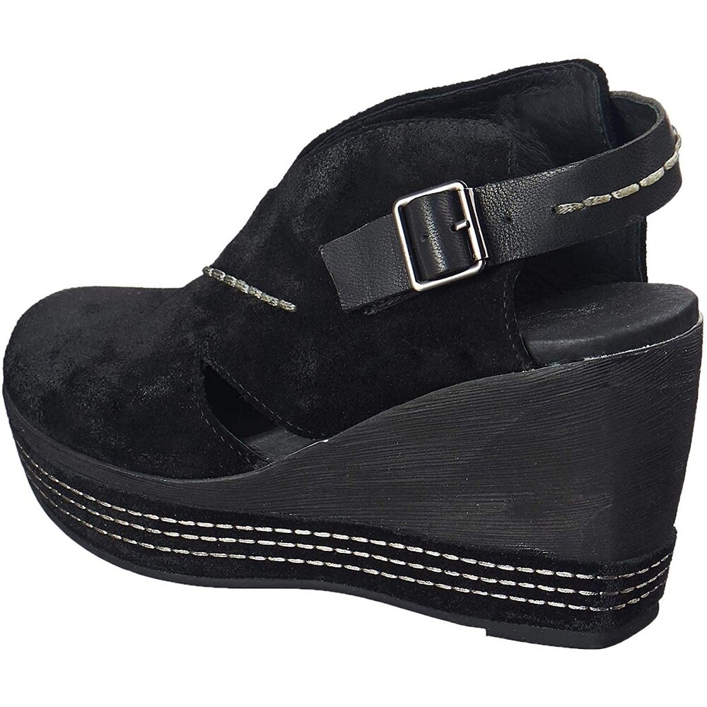 antelope suede mules