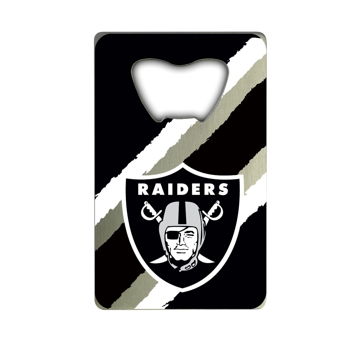 Shop Nfl Las Vegas Raiders Metal Credit Card Bottle Opener 2in X 3 25in Overstock 31748155