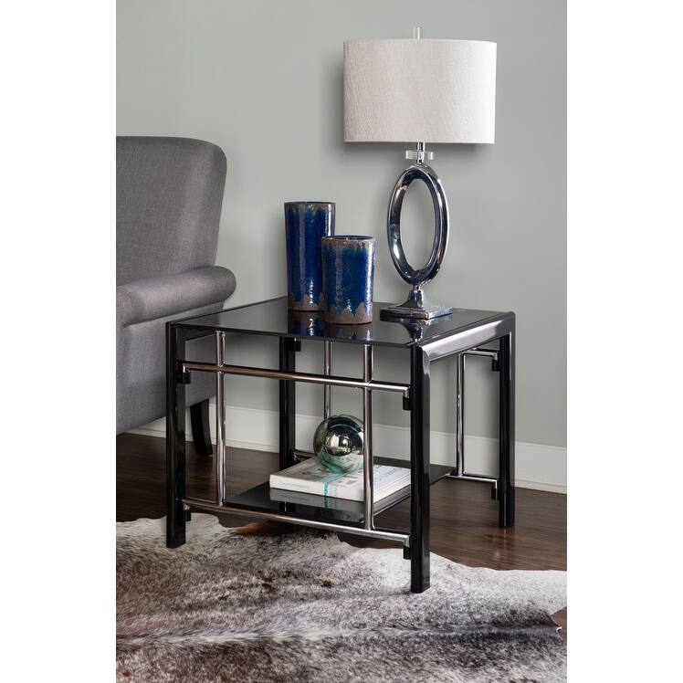 Jackie Black End Side Table - Black
