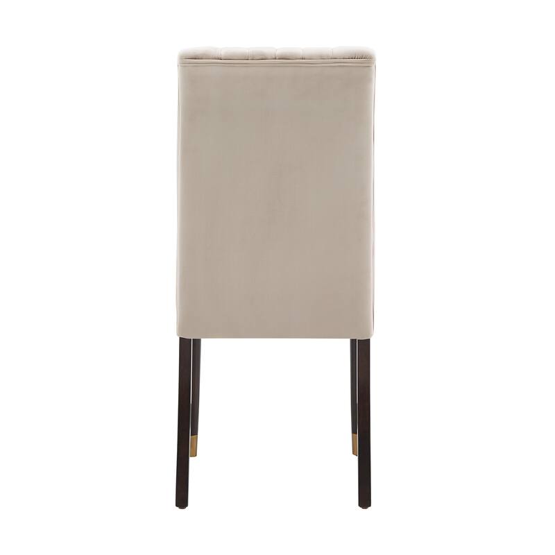 Andrea Velvet Channel Back Dining Chairs (Set of 2) by iNSPIRE Q Modern