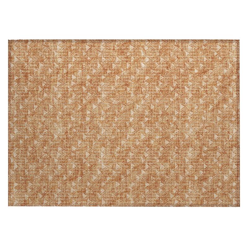 Machine Washable Indoor/ Outdoor Arrows Chantille Rug