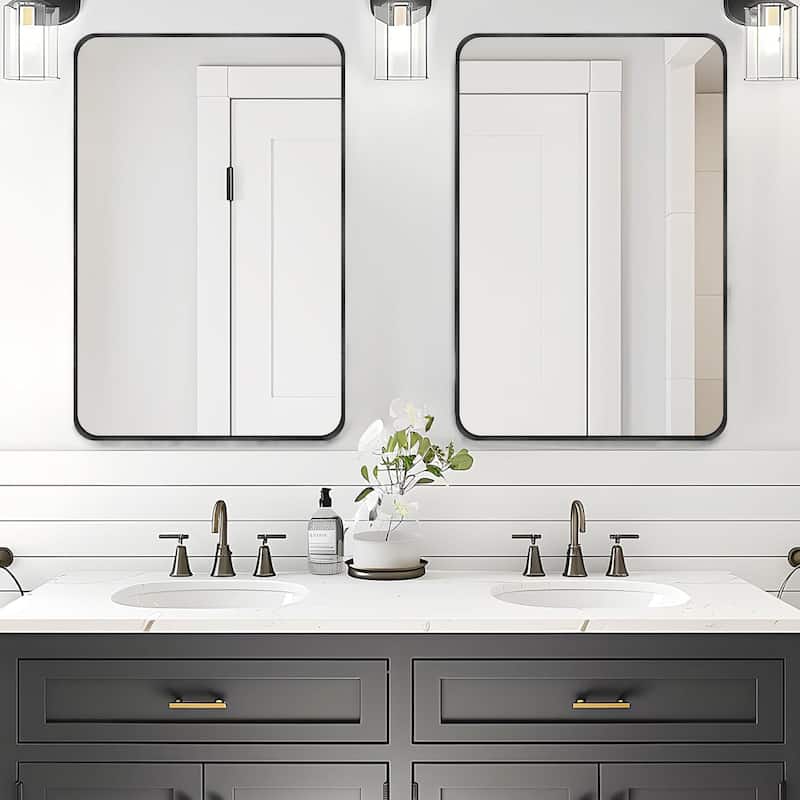 2 Pack Rectangle Vanity Mirror Wall Mirror