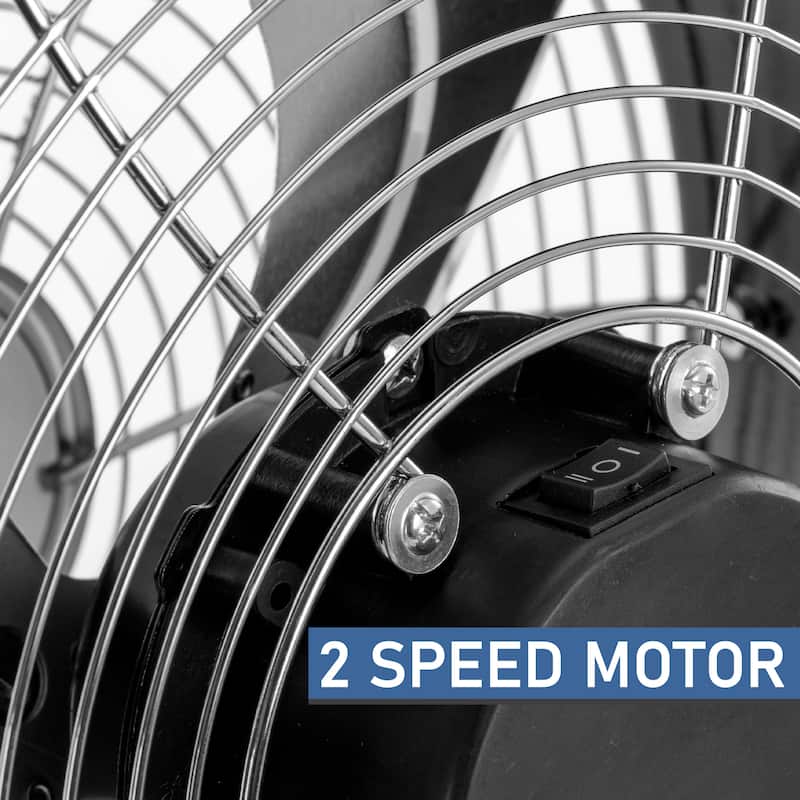 12 Inch Heavy Duty Floor Drum Fan High Velocity Metal Grill