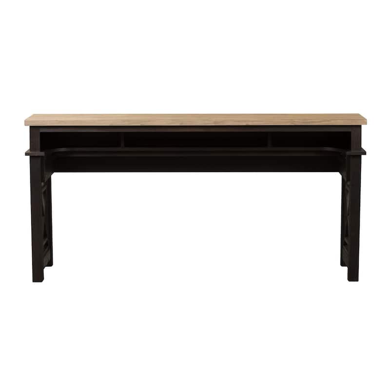 Heatherbrook Charcoal and Ash 4 Piece Console Set (1-Console 3-Stools)