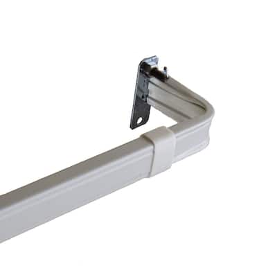 Adjustable Curtain Rod 66-120 Inch - Lockseam Design - Modern Window Treatment Hardware - 120