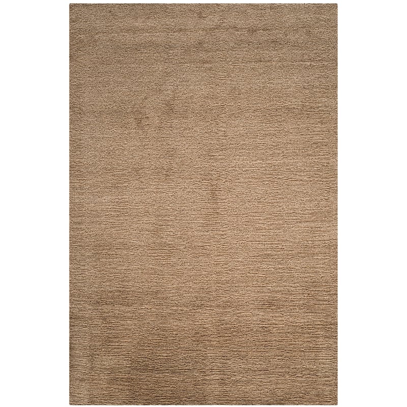 SAFAVIEH Handmade Himalaya Palm Border Modern Wool Rug