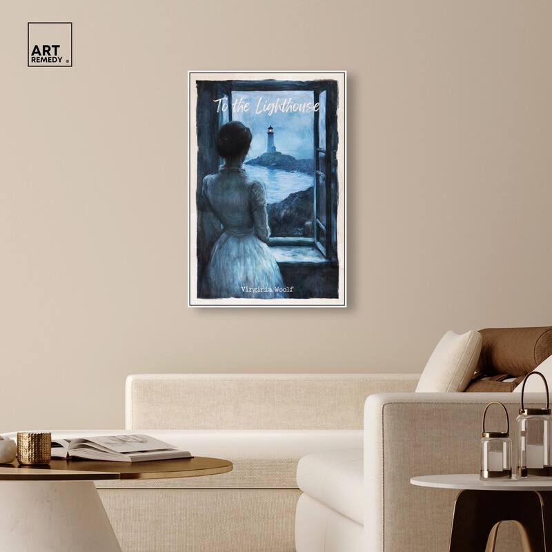 To the Lighthouse Canvas by Art Remedy