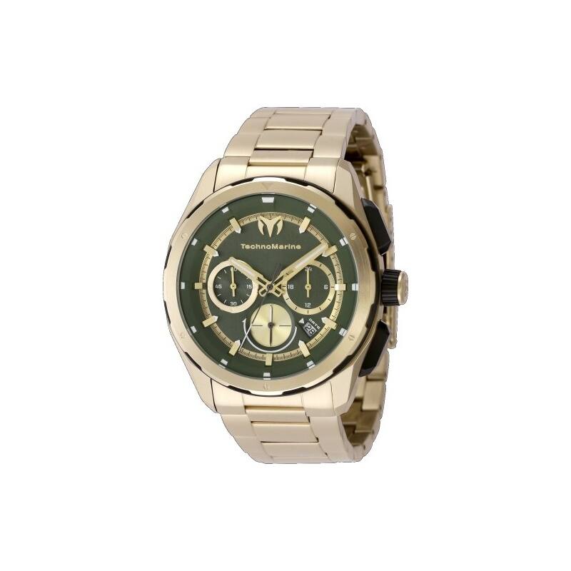 Technomarine Men's TM-318095 OCEAN Quartz Chronograph Olive Green Dial Watch