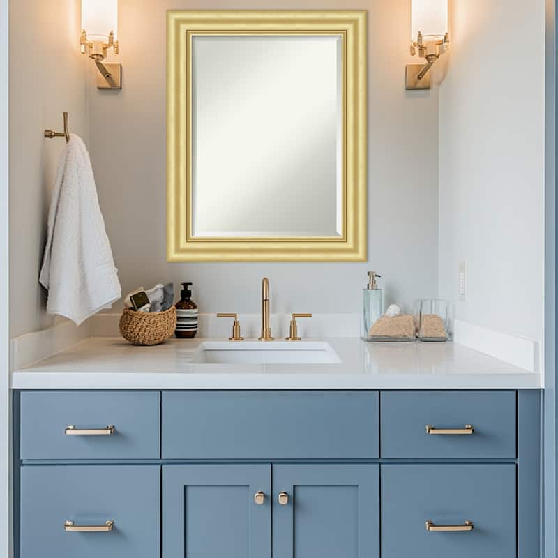 Sophia Beveled Framed Bathroom Vanity Wall Mirror