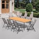 Option Espresso-Set of 9- 94.49 inches long
