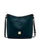 Dooney & Bourke Saffiano Hobo Crossbody (Introduced by Dooney & Bourke at $228 in Feb 2017) - Black