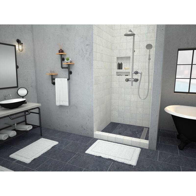 Tile Redi RT4848RPVC Redi Trench 48" x 48" Square Shower Base with