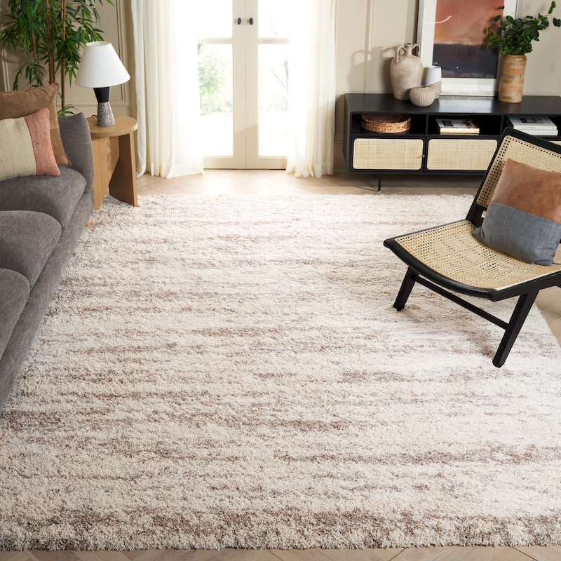 SAFAVIEH Hudson Shag Lulzime Modern Abstract 2-inch Thick Rug