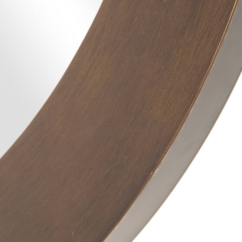3D Reverse Round Framed Wall Mirror - 44.5" - Brushed Bronze Finish
