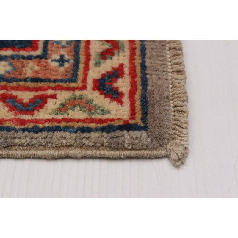 ECARPETGALLERY Hand-knotted Uzbek Ghazni Grey Wool Rug - 2'9 x 9'7
