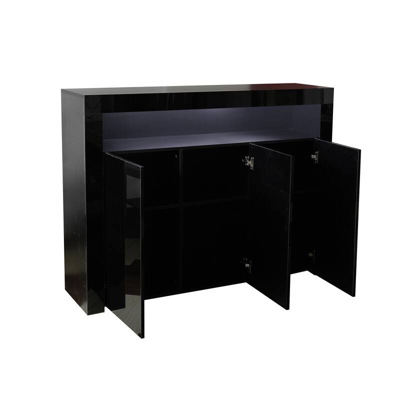 Sideboard Storage Cabinet Modern Kitchen Unit Cupboard Buffet Wooden Storage Display Cabinet TV Stand
