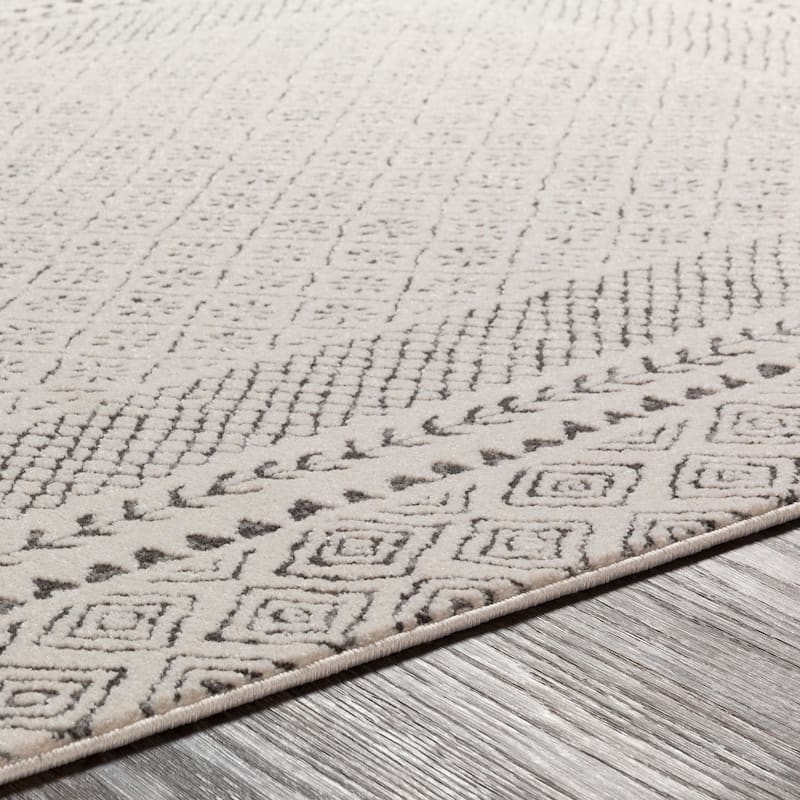 Livabliss Bahar Eclectic Border Area Rug
