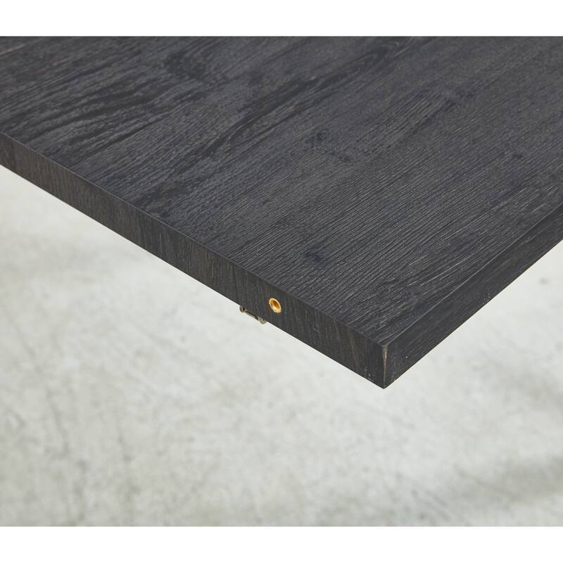Extendable table,DINING TABLE,OFFICE TABLE,COFFEE TABLE,metal leg,MDF top,100/140/180x100x75cm,BLACK COLOR