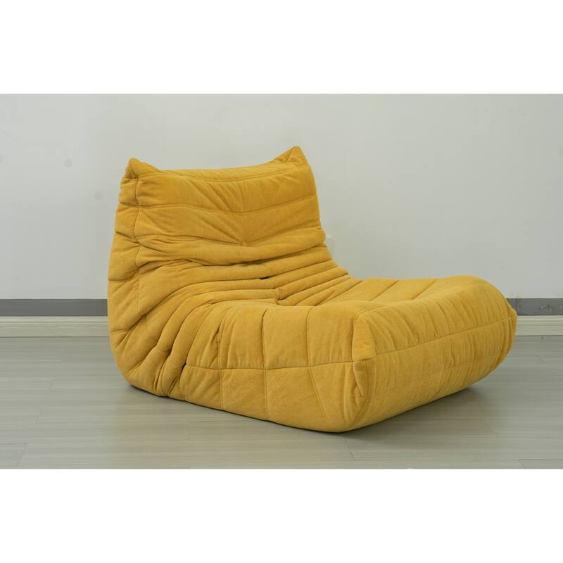 Ergonomic Design Stable Bean Bag Sofa,Armless Floor sofa Bean Bag Chair for Adults Fireside Bean Bag Lounger Memory Foam Chair