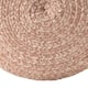 Santa Rosa Woven Jute-look Indoor/ Outdoor Solid Pouf - 18"X18"X12"
