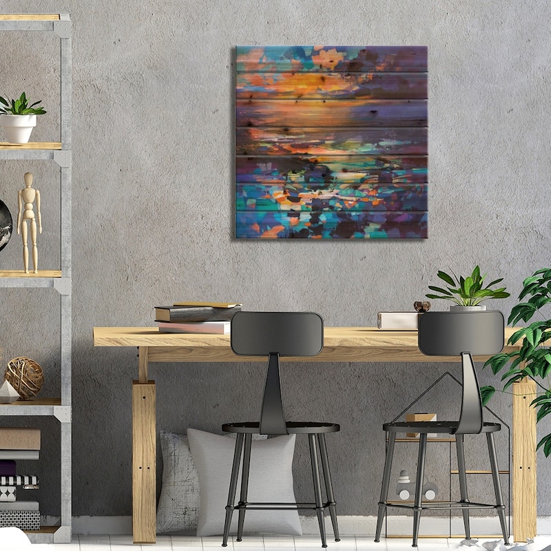 Hope Resonates Print On Wood by Scott Naismith - Multi-Color
