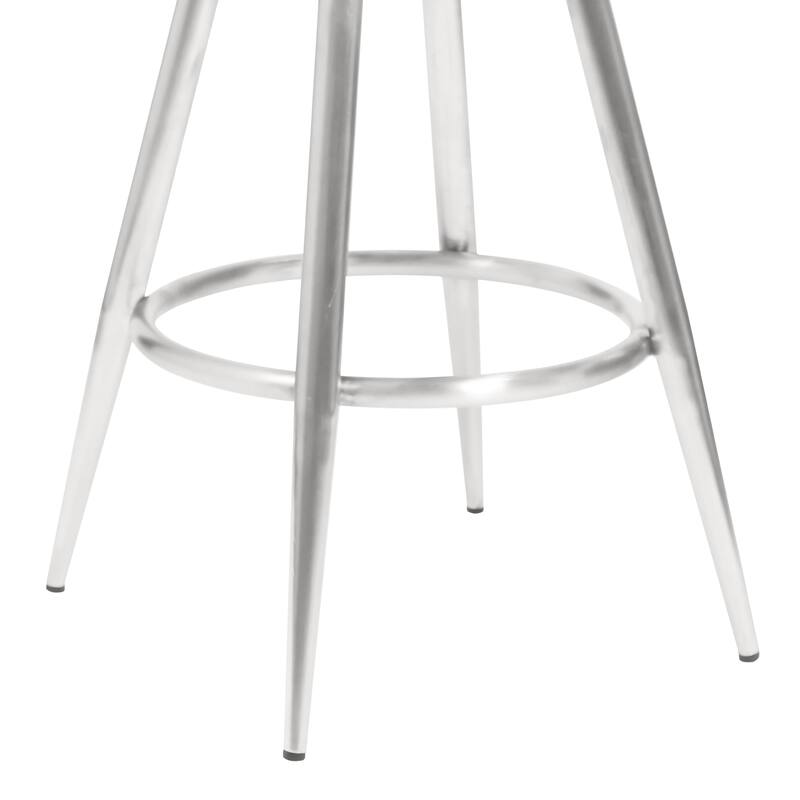 Justin Upholstered Bar or Counter Height Chair Swivel Barstool with Arms