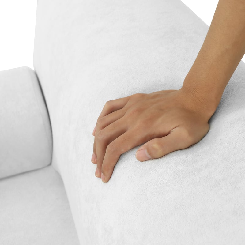 Chenille Accent Chair, Comfy Cloud Sofa Chair, Modern Armchair Boneless Reading Chairs