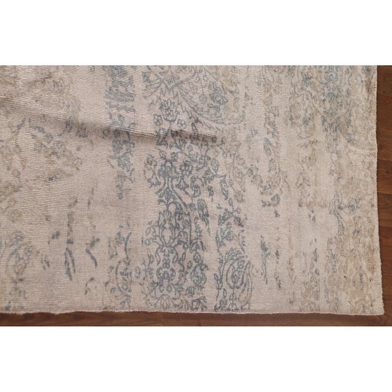 Modern Abstract Oriental Area Rug Handmade Wool Carpet - 6'7"x 9'10"