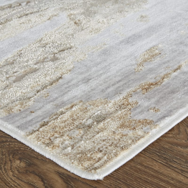 Power Loomed Distressed Abstract Area Rug - 8' x 10'