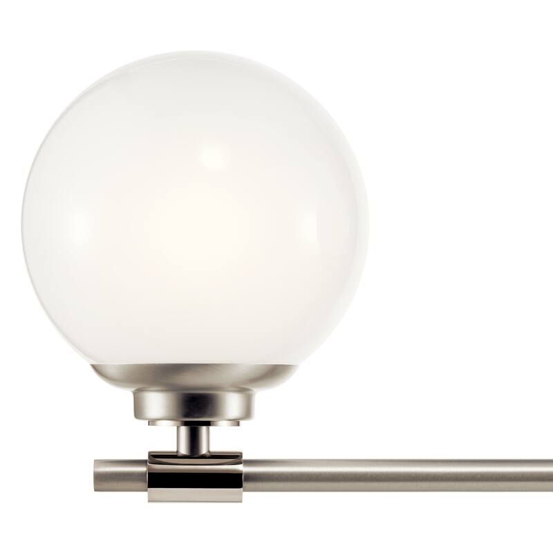 Benno 24.5 in. 3-Light Bathroom Vanity Light with Opal Glass