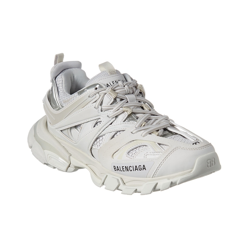 Balenciaga Track 2 Leather Mesh And Rubber Sneakers