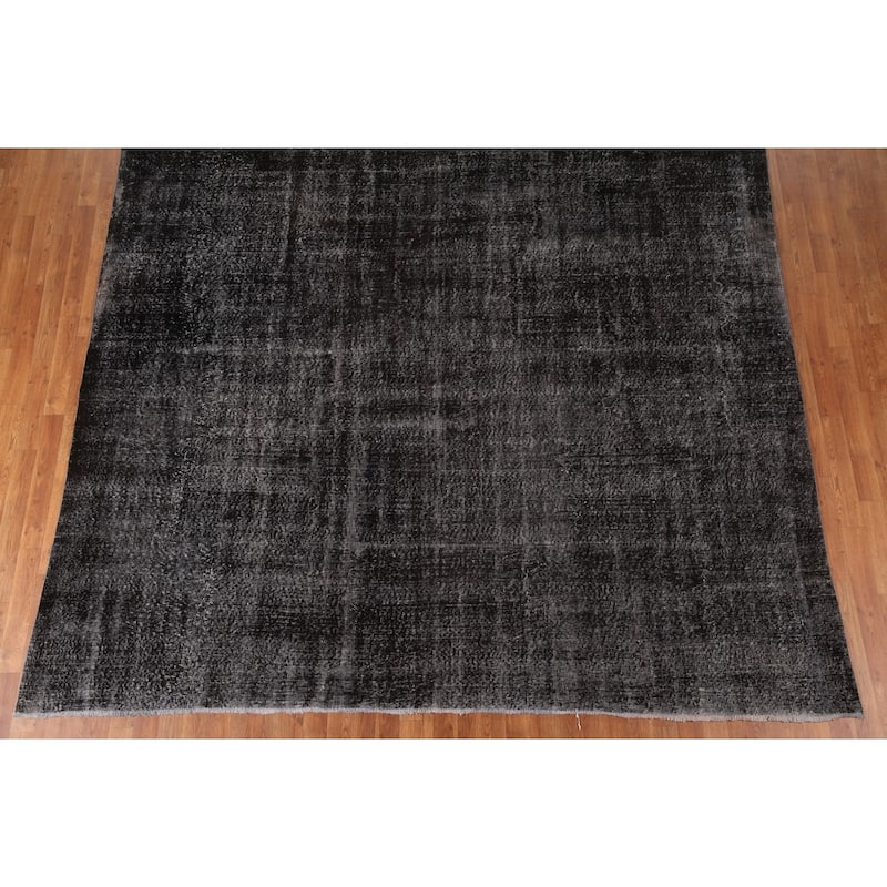 Distressed Anatolian Turkish Antique Hand-Knotted Wool Carpet - 9'5"x 13'2"