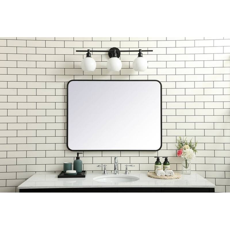 Elegant Lighting MR802736 Evermore 36" W x 27" H Contemporary