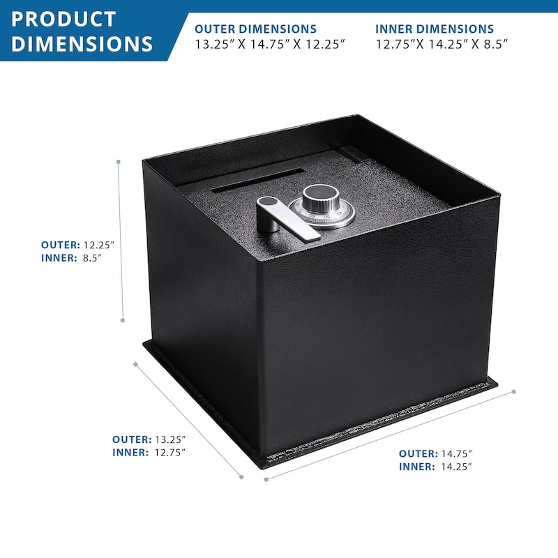 0.89 Cubic Ft Floor Safe